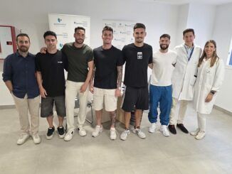 La plantilla del Málaga CF se somete a una analítica completa con Quirónsalud Málaga